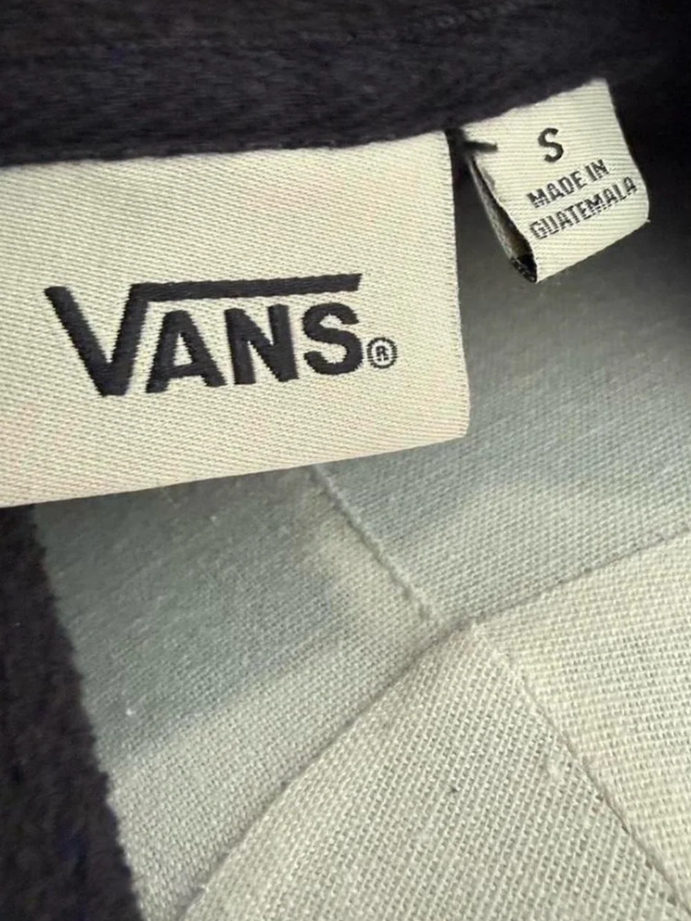 Vans Black Sweatshirt with Orange and Yellow Floral Graphic